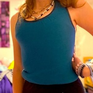 Green Athleta Work Out Top XXS STRETCHY FITS UP TO SIZE SMALL